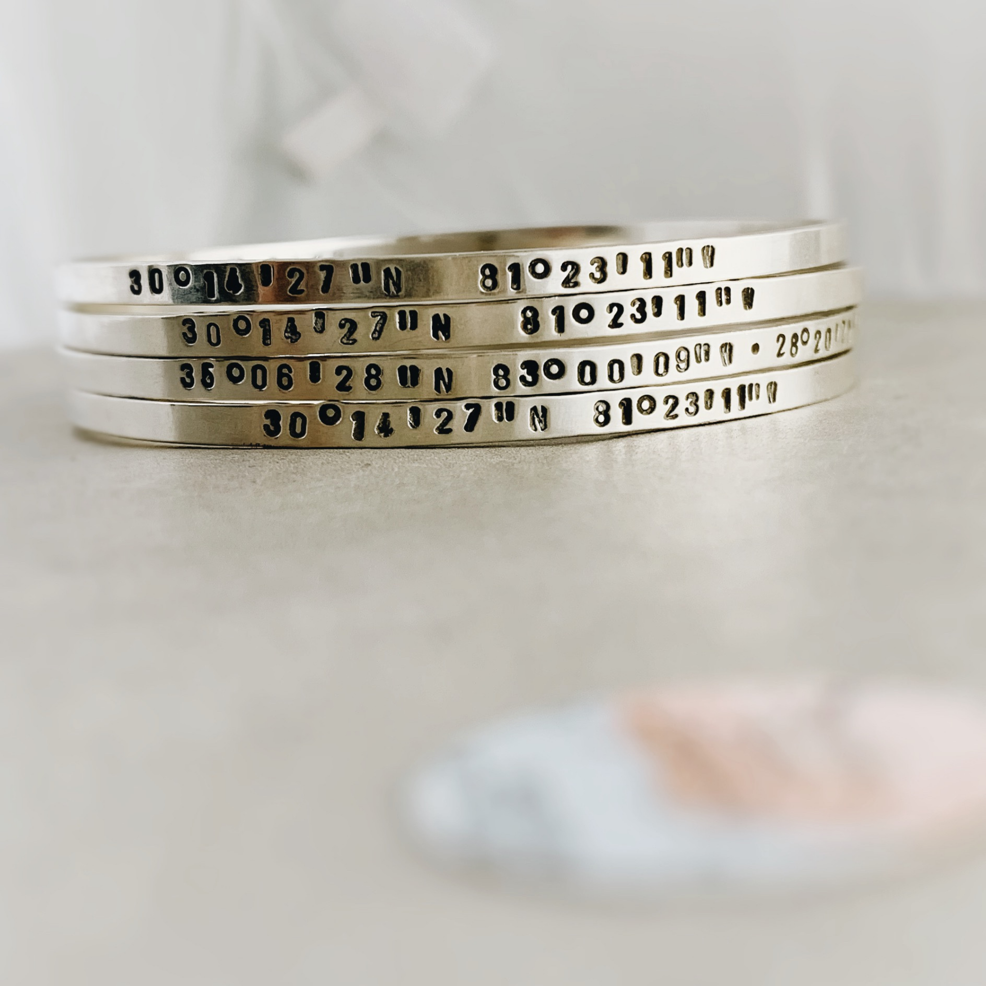 Custom Coordinates Bangle