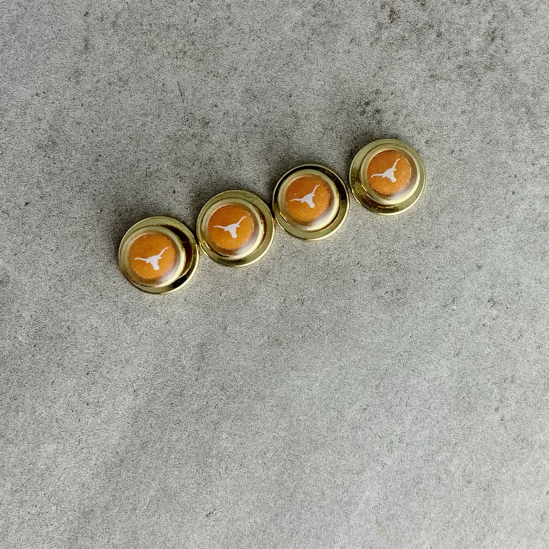 Tuxedo Studs Gold - Personalized Map, Photo or Logo