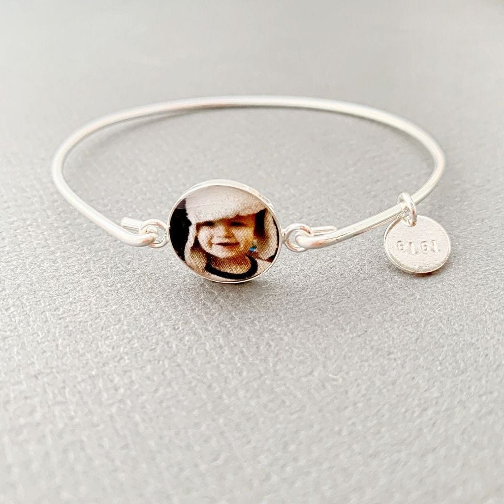 Mimi, Gigi or Nana Photo Bangle Custom Bracelet