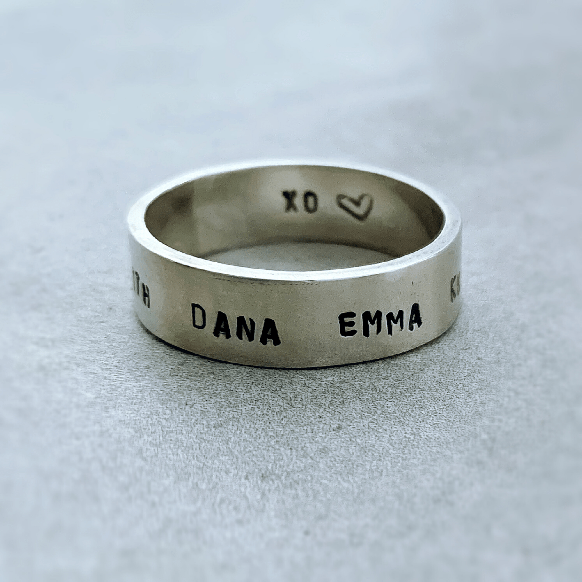 DLK Designs Handcrafted Sterling Personalized Mens Ring
