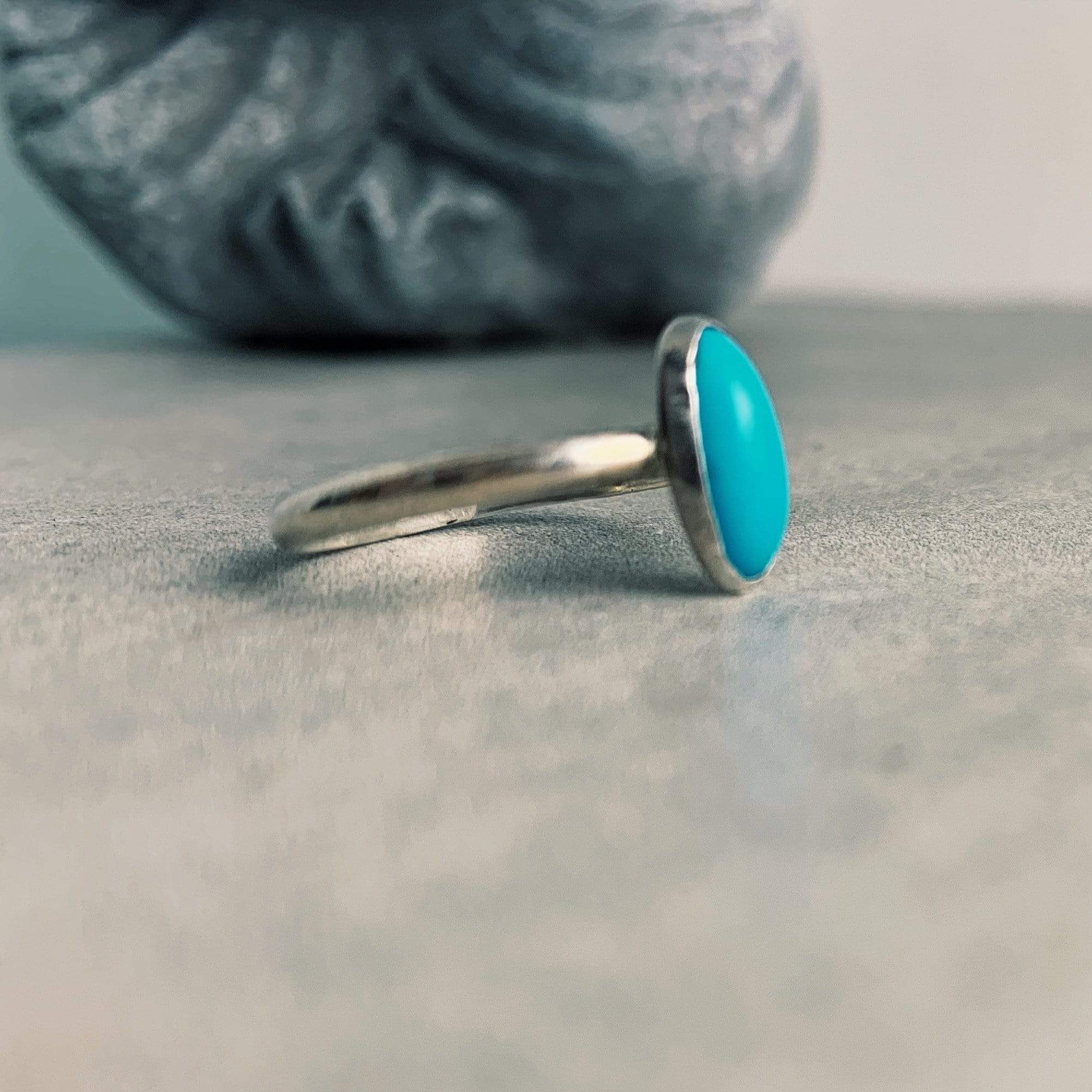 DLK Designs Sleeping Beauty Turquoise Handmade Ring by DLK Designs